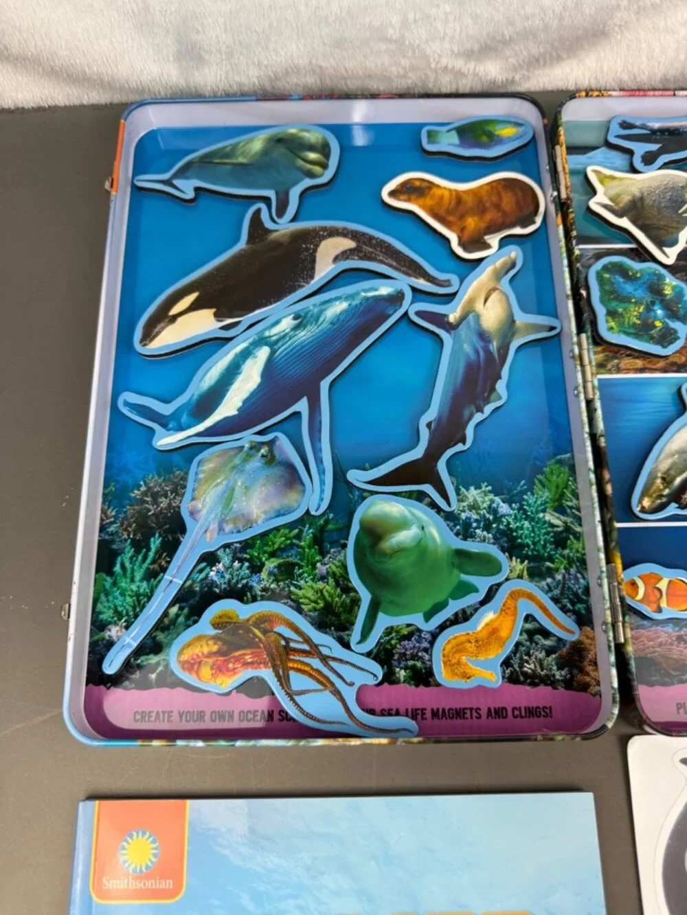 Smithsonian Magnetic Adventures Sea Life Set With Guidebook & Reusable Clings
